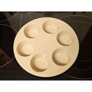 Vintage Anchor Hocking MicroWare PM447-TI Microwave Cupcake Pan Muffin Pan